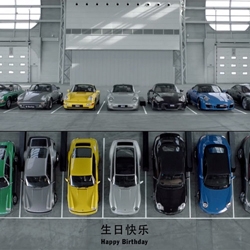 Take a look at the video from Porsche of seven 911′s “singing” Happy Birthday to celebrate 50 years of the model’s existence.