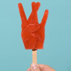 Artist / designer Gary Garay serves up some popsicles from the west side.