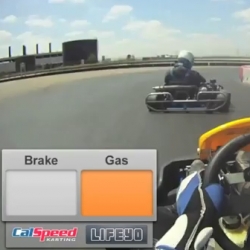 Some of the country's fastest top go kart racers share a few secret tips in this well put-together video from the track! There's even a real-time display to show when the gas/brake is pressed.