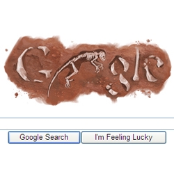Google has changed its front-page to pay homage to the discovery of the missing link, as posted on [post:21801]#21801, happy 200th Darwin!