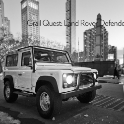 A decade+ long search comes to an end as one GP editor finally comes into posesssion of a personal obsession and grail, an Alpine white Land Rover Defender station wagon. 
