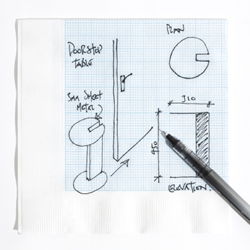 GRAPH PAPER NAPKINS for for all you technical napkin sketchers.