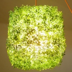 Conceived by three Venetian architects for a charity competition, the Grass-On Lamp by ITlab is made entirely of recycled materials, including the synthetic grass, and completely recyclable.