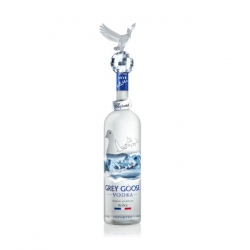 Grey Goose has collaborated with Swiss high end jewelry brand Chopard on a special redesign of their bottle.