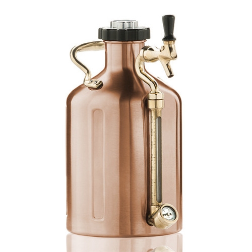 Growler Werks uKeg - Pressurized Growler for Fresh Beer. Complete with tap, vacuum insulated 18/8 stainless steel body, VPR pressurization cap, and more.