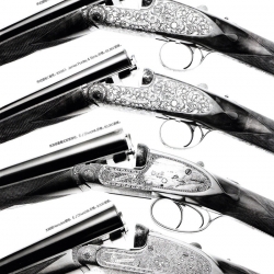 Beautiful engraved guns photographed by Coppi Barbieri for GQ China October 2010 issue.