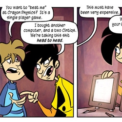Crayon Physics ~ a competition over at penny arcade ~ too funny! Cintiqs and Rombuses!