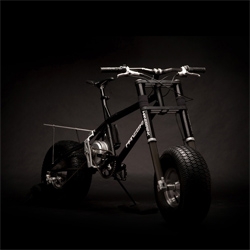 Fortune Hanebrink make this impressive all-terrain hybrid traditional/electric mountain bike.