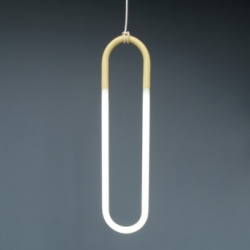 One of the latest works from Canadian designer and Design Academy Eindoven graduate Lukas Peet, this hanging pendant loop light is currently in the prototype stage.