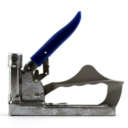A lustworthy...stapler? Meet the Hansen Tacker" that was invented by Augie L. Hansen. This is the robust T-35 model.
