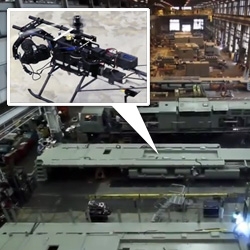 GE Show: Factory Flyovers ~ as amazing as the footage is... the RC Helicopter rig carrying a Canon 7D is lustworthy.