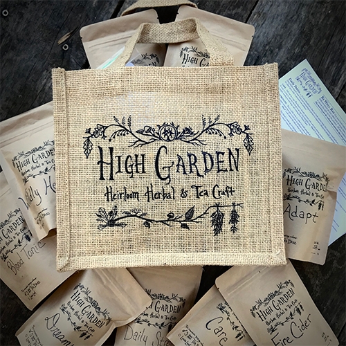 High Garden Tea now has lovely sampler gift packs. Based in Nashville, TN. NOTCOT's favorite tea shop! Their Detox and Dreams tea have been a staple in our pantry for years!
