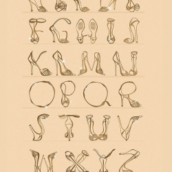 Zummi created a whole alphabet from nothing more than a couple stilettos! 