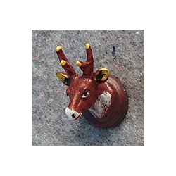 Tiny little stags head pushpins!