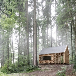Called the House of the Forest Owls, this unique cabin in Wolfurt, Austria features many ledges inviting such woodland creatures to make themselves at home.
