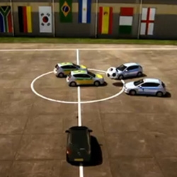 Car football in the Hyundai World Championship 2010. Played out as a series of ITV sponsorship idents in the FIFA World Cup 2010. Commentary from Peter Brackley. Creative by M&C Saatchi.