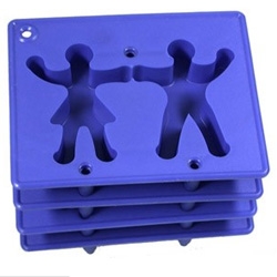 Boy and Girl ice cube tray from Walking Things. I want to make popsicles with them!