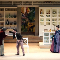 A theater in Genoa, Italy turned to Ikea to furnish the sets of two operas.
