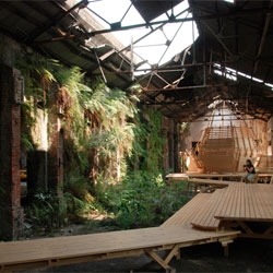 A ruined paper factory in Taipei City transforms into a green paradise thanks to Interbreeding Field.
