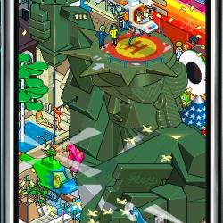 Everybody knows the great pixelart of eBoy (eBoy FixPix). Now there is their first iPhone App available: Tilt your iPhone to explore eBoy’s mind-boggling art and find the right angle to solve the puzzle.