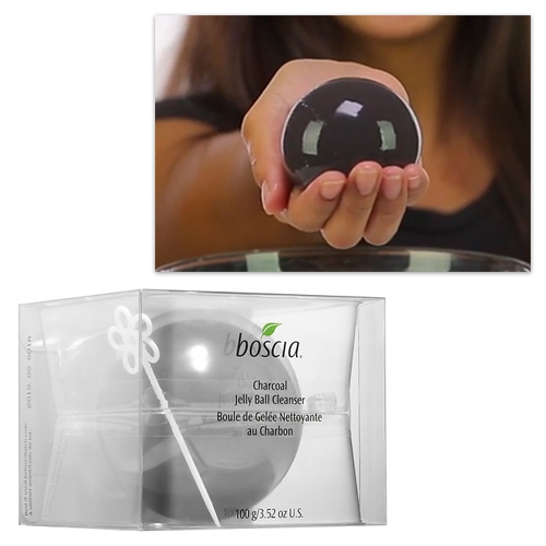 Boscia Charcoal Jelly Ball Cleanser - fascinating form factor. Pop to remove the protective membrane, then clean your face with this bouncy jelly ball?