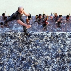 New York-based painter and sculptor Joe Fig built some miniature dioramas of famous artists in their studios. He has painstakingly sculpted the studios of everyone from Jackson Pollock to Ryan Mcginness.