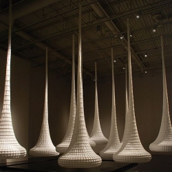 The Seattle-based artist John Grade creates spellbinding sculptures from stuff like cellulose, seeds and rice noodles. 