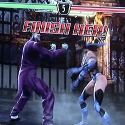 Watch The Joker Fatality in "Mortal Kombat vs. DC Universe". Cool!