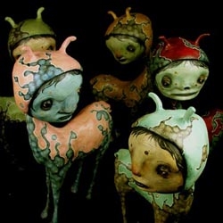 I found out about Scott Radke's marionettes on Juxtapoz.  I'll be looking  forward to his exhibition in LA in February