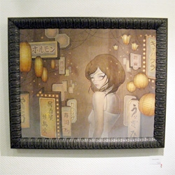 Audrey Kawasaki's solo show in tokyo! Arrested Motion has pics of the opening - “Watching Shadows” or “Kageboushi” @ Space Yui