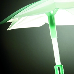 Umbrella concept by Kam Leang intended to promote shared use and responsible design in Tokyo.