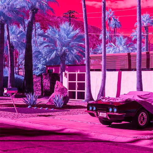 Kate Ballis' Infra Realism - a stunningly vibrant photographic infrared look at Palm Springs.
