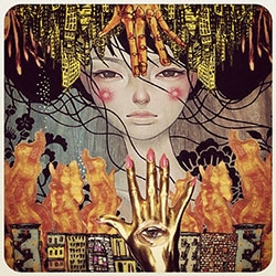 Fun art mashups - take a look at Audrey Kawasaki's take on the Choebot app from David Choe on her Instagram!