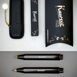 'Sport Classic' 3.2 mm pencil and ballpoint in leather etui by Kaweco. Beautiful packaging.