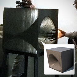 Kengo Kuma's Cube#6 created using LUCCON light concrete. 