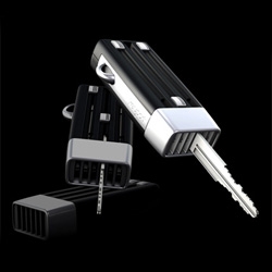 KeyPort - its what you've been waiting for to streamline that keychain of yours... just get copies cut on these special blanks and slot them in. RFID, Alarm Entry, and LED's in development.