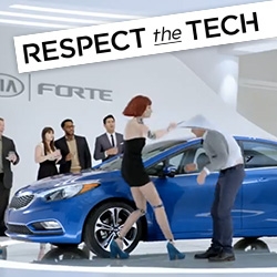 "Hotbots" 2014 Kia Forte super bowl Ad - Respect The Tech - or else...