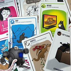 Exploding Kittens (+ 30 and up NSFW deck) are here! The ridiculously successful Kickstartered card game from The Oatmeal, Elan Lee, and Shane Small has arrived - see the unboxing! (Complete with 'surprise thingie' in the packaging)