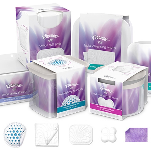 Unboxing the Kleenex Facial Cleansing collection - fascinating branding/packaging for this new line extension. The refillable boxes have some surprises... see all the details up close.