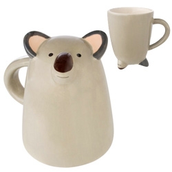 Super cute silly Koala Mug ~ i can't imagine someone not cracking up while you're having a serious conversation and sip your tea in their direction... (there's also a panda one)