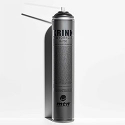 Krink x MTN K-750. Matte black and matte white spray paint. Capable of spraying 12-15ft high. 