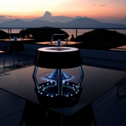 KUBE table speakers by La Cox, for the KUBE Hotel.