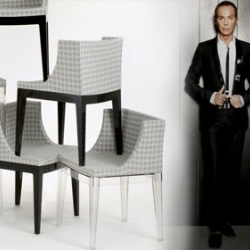 Mademoiselle chair designed by Philippe Starck loves to be truly “à la mode”. The latest Mademoiselle has been designed by the founder and creative director of .LAK, Lakis Gavalas.