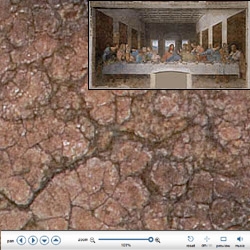 Absolutely breathtaking gigapixel image of  Leonardo Da Vinci's Last Supper, and you can zoom all the way down to a 5cm x 5cm area of the 8m wide masterpiece.