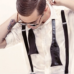 Rebel Etiquette ~ leather ties and bow ties mixed with silk, wool, and more. Designed and crafted in LA.