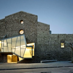 Convent de Sant Francesc by David Closes. The glass and steel stair updates the old stone building, bringing new life to the convent.