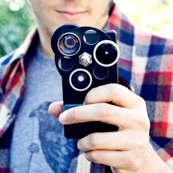 The iPhone Lens Dial, a complete three-lens optical system for serious iPhoneographers.