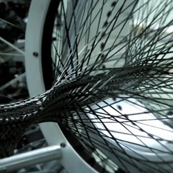 Lexus ad featuring the carbon fiber weaving chassis.