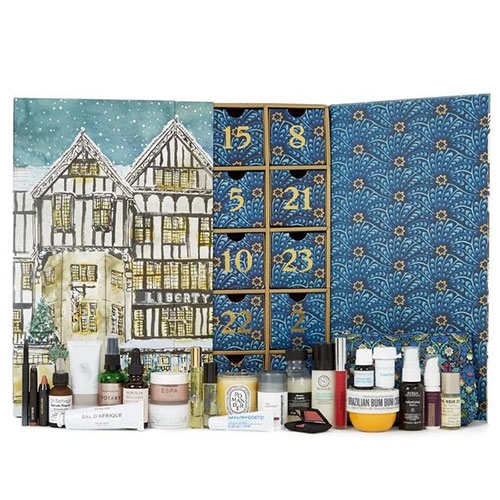 2017 Liberty London Beauty Advent Calendar is here! Always beautifully packaged and filled with a great selection of luxurious beauty goods in adorable drawers.