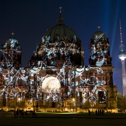 The Big Picture has some amazing photos of Berlin's "Festival of Lights", including the illuminated Berlin Cathedral.